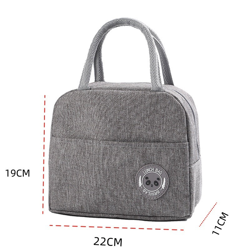 Large-capacity insulated folding lunch bag