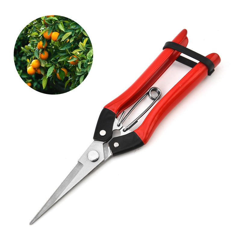 Stainless Steel Multifunctional Rubber Handle Garden Pruning Shears