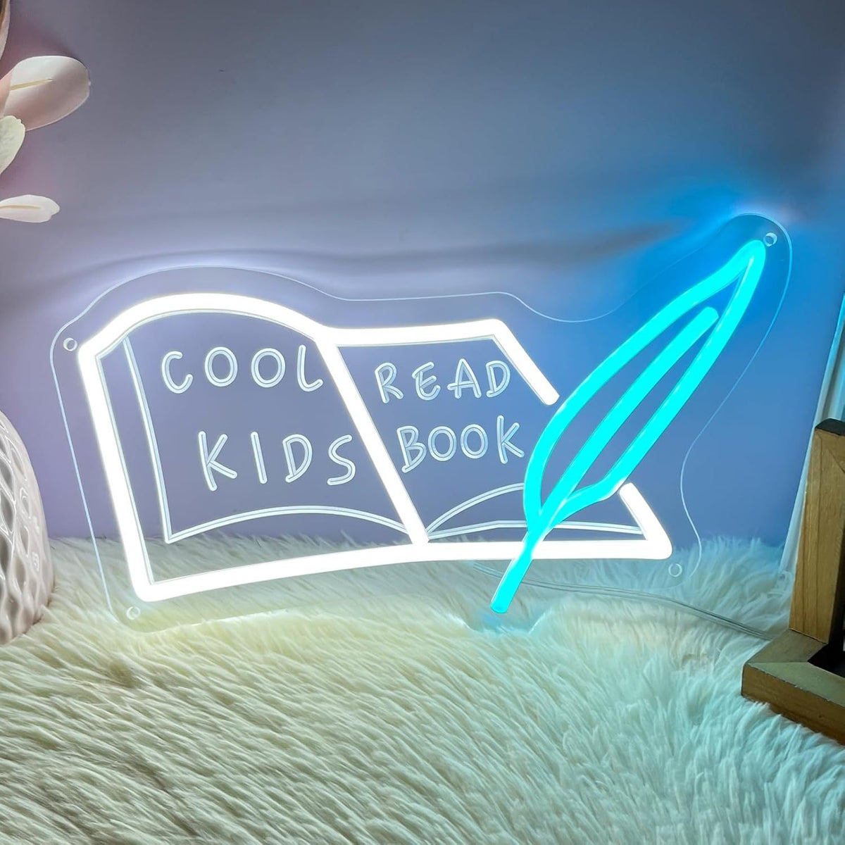 Dimmable LED Reading Neon Sign Wall Decor Light