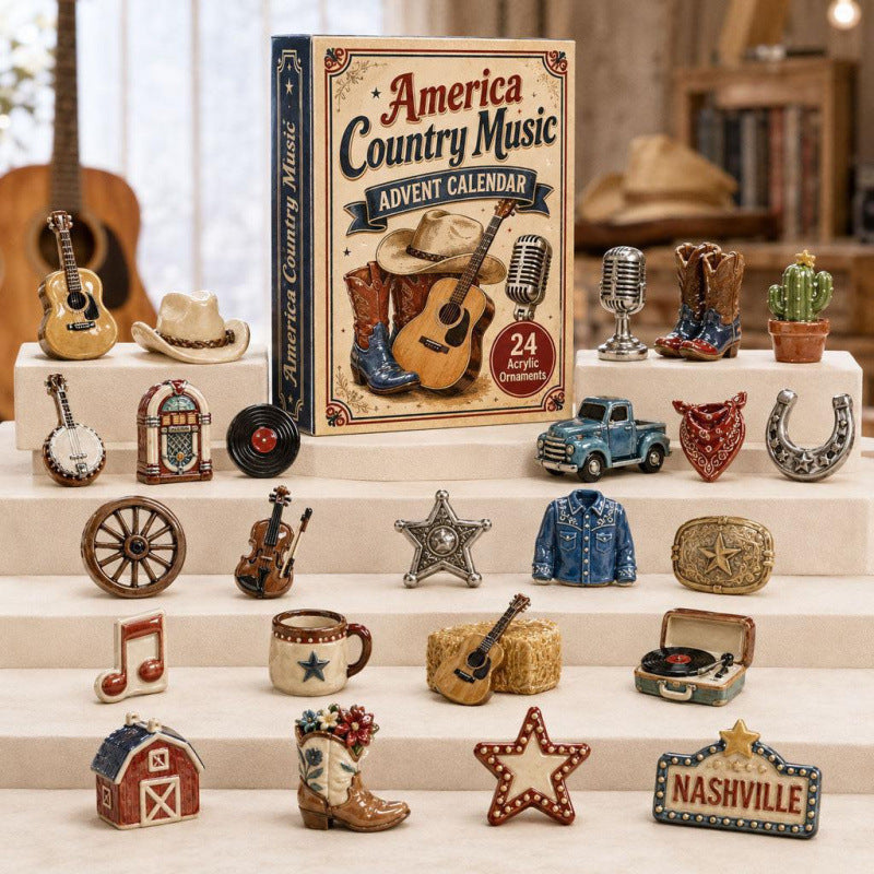 Christmas Countdown Calendar Blind Box Decoration Set
