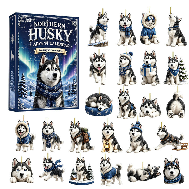 Christmas Countdown Calendar Blind Box Decoration Set