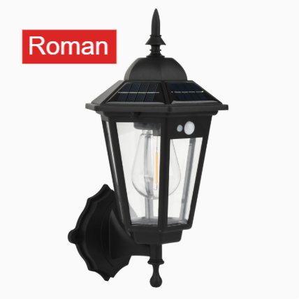 Solar Powered LED Wall Light with Motion Sensor