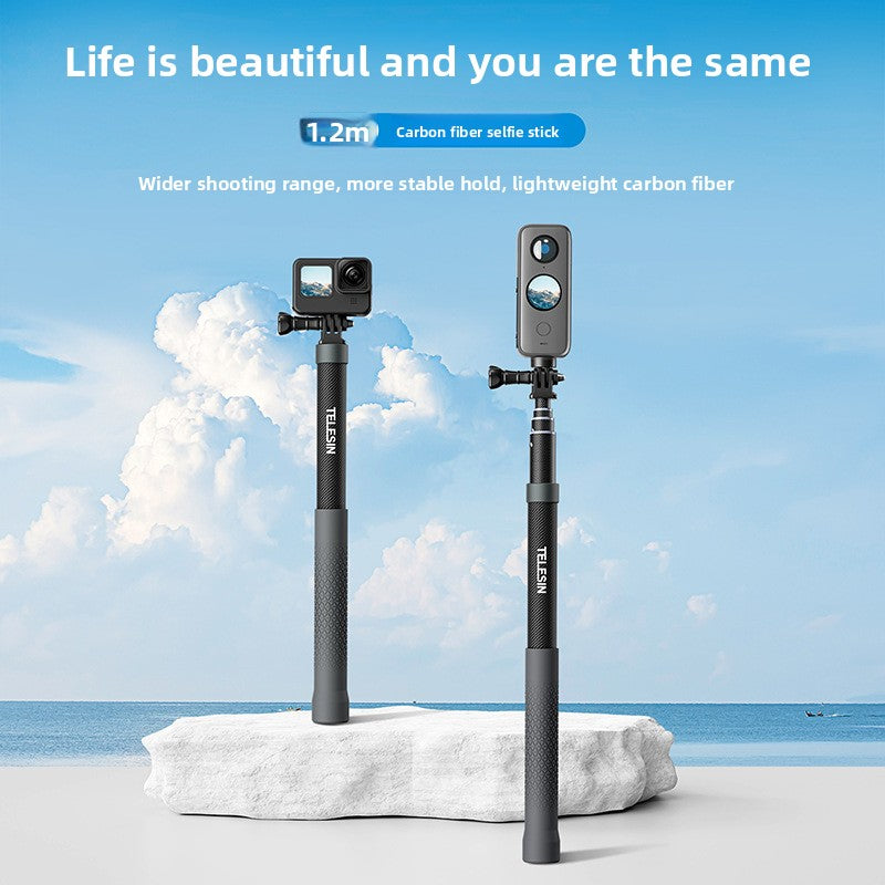 1.2m Carbon Fiber Selfie Stick