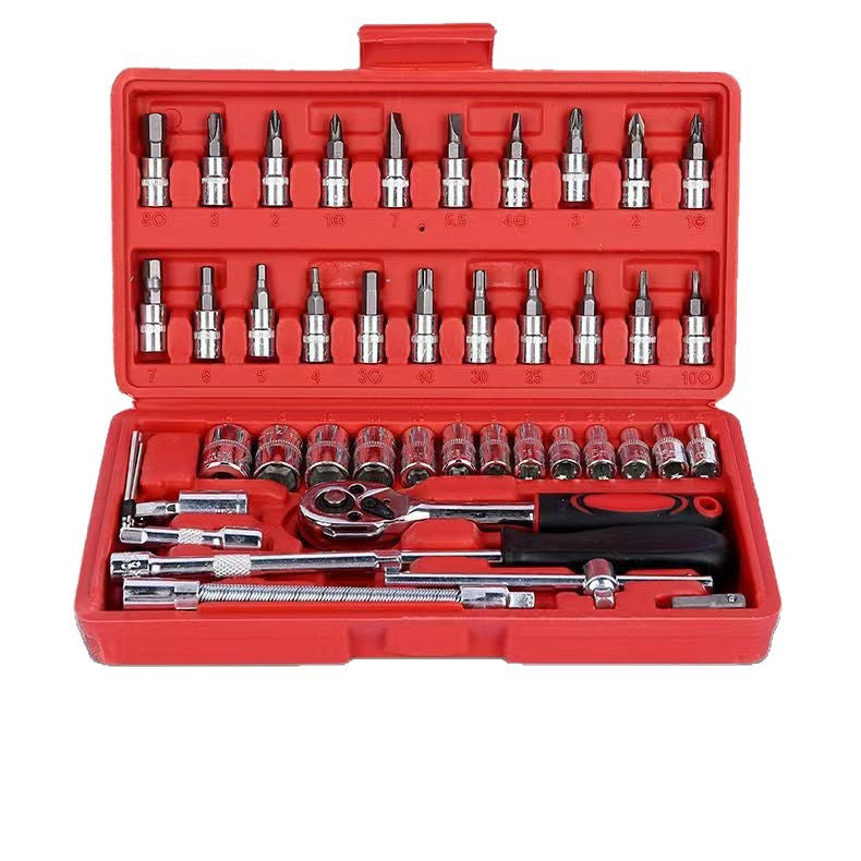 Socket Tool Set with Ratchet Wrench