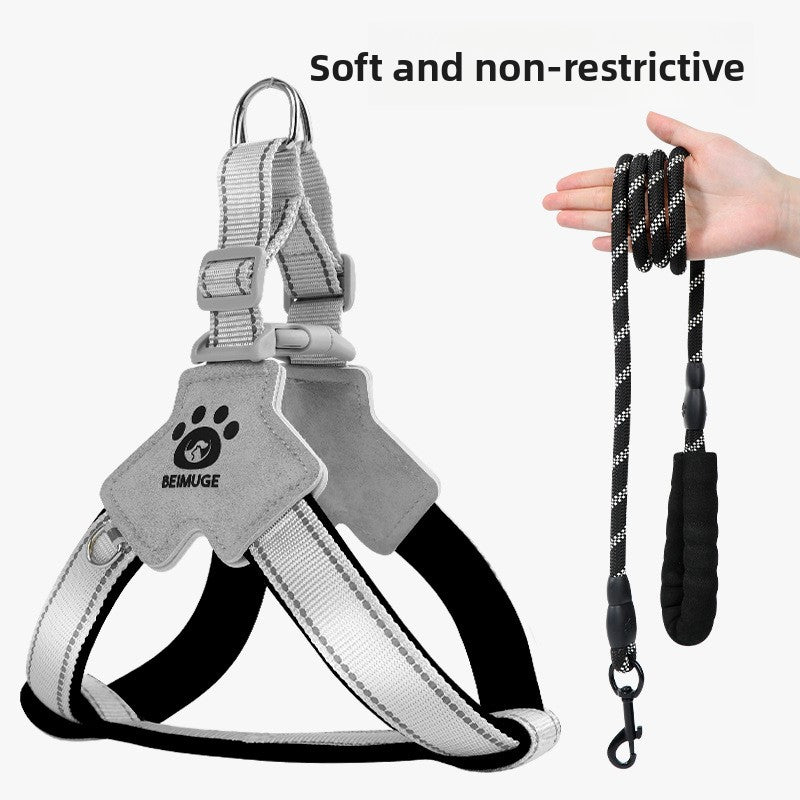 Adjustable Reflective Dog Harness with Anti-Escape Design
