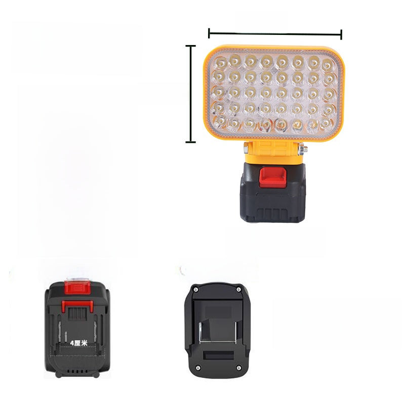 Portable Outdoor LED Work Light with Dual USB Charging