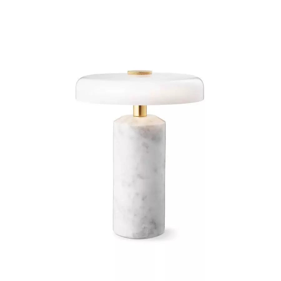 Portable Rechargeable Marble Table Lamp with Touch Control