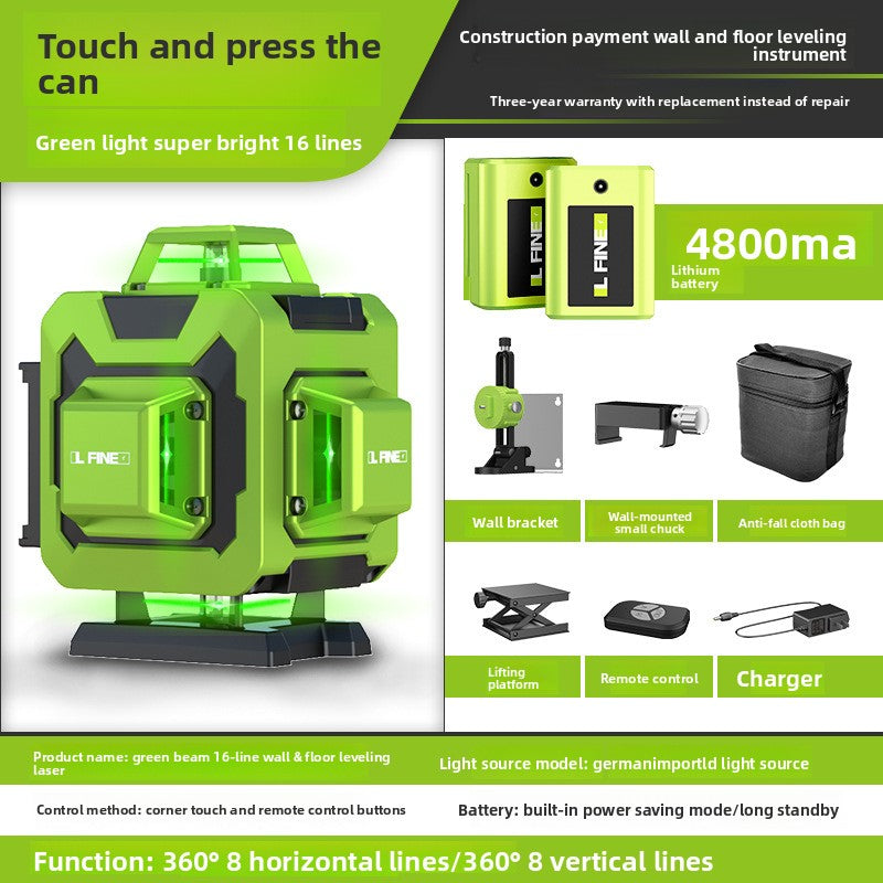 Green Laser Level 12/16 Line