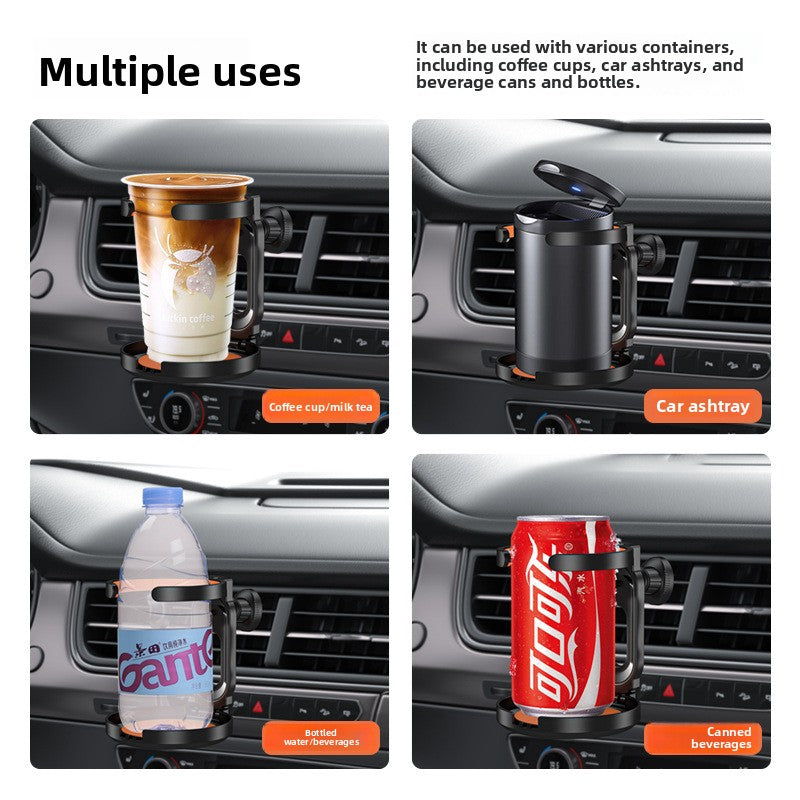 Foldable Car Air Vent Cup Holder with Anti-Slip Base