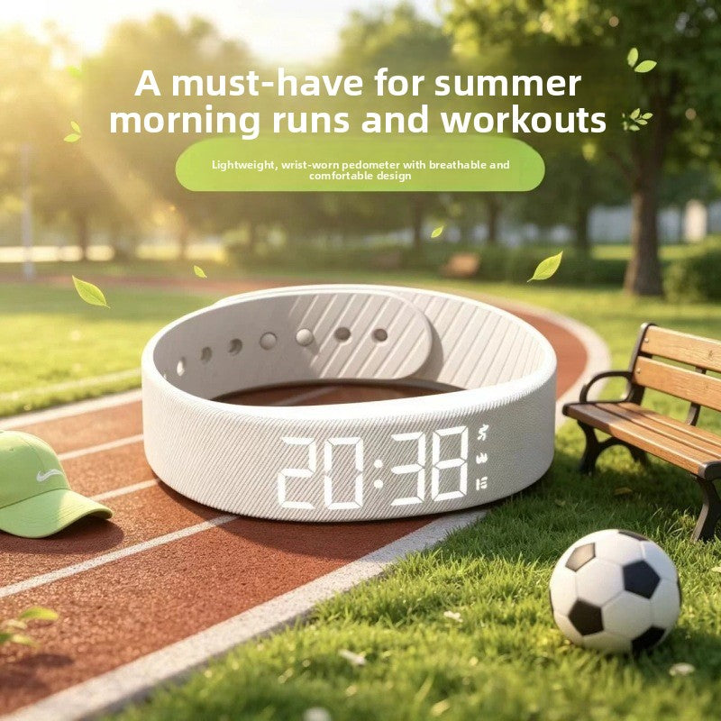 Vibrating Alarm Pedometer Smart Bracelet USB Rechargeable Digital Wristband