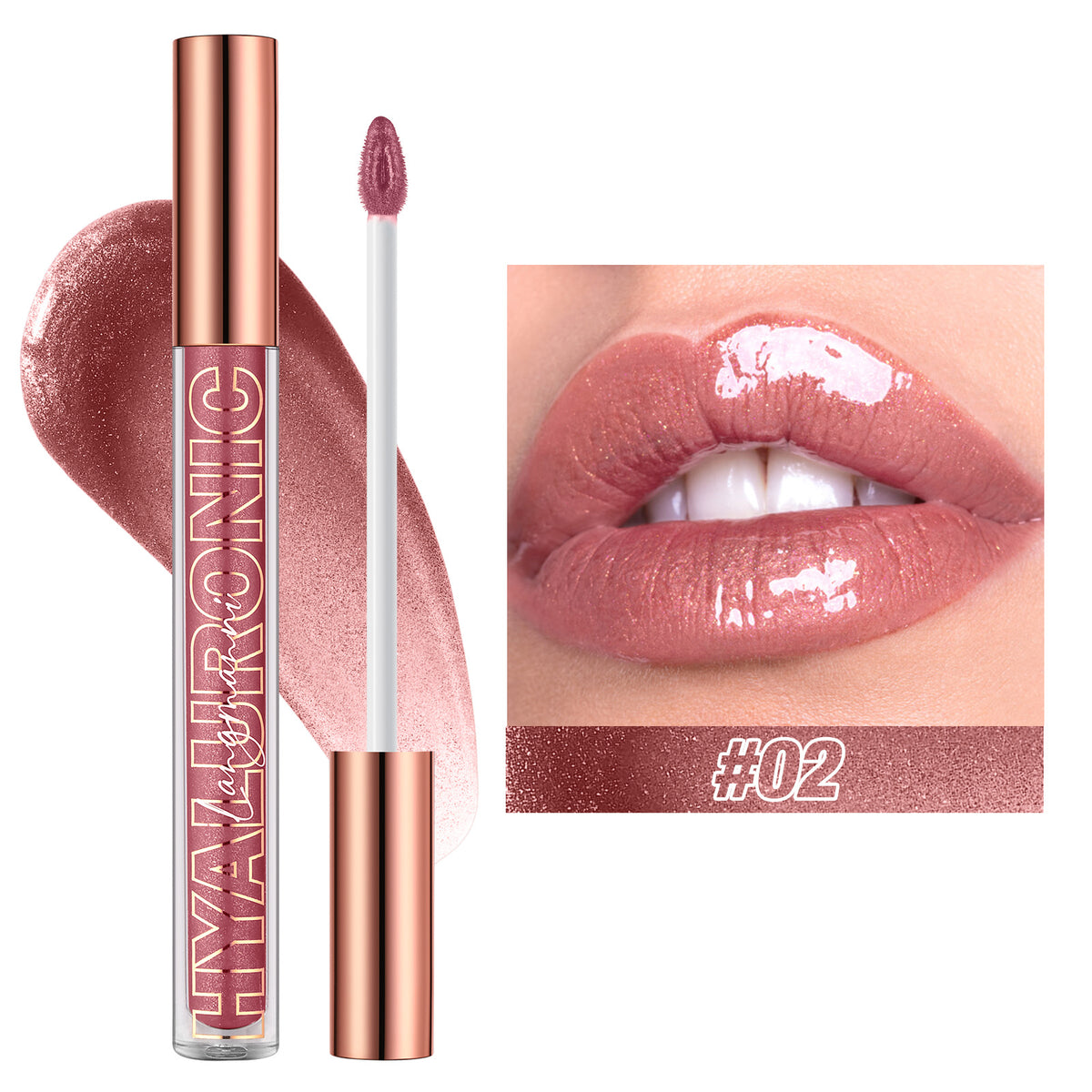 Hyaluronic Acid Glitter Lip Gloss Set
