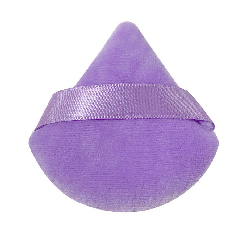 Triangular and Round Velvet Powder Puff