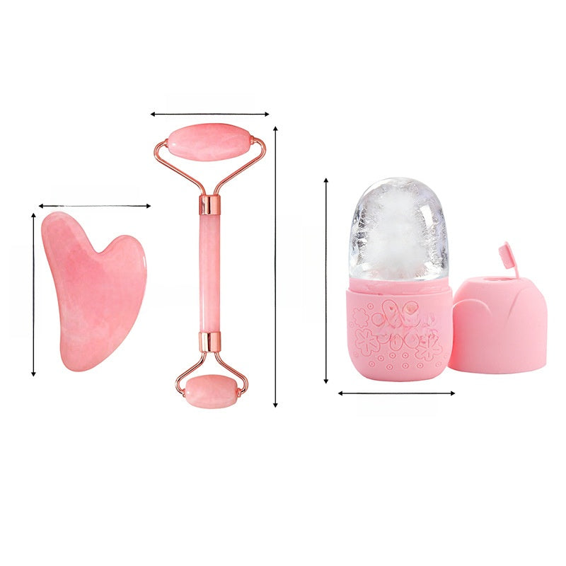 Resin roller scraper ice pack beauty set