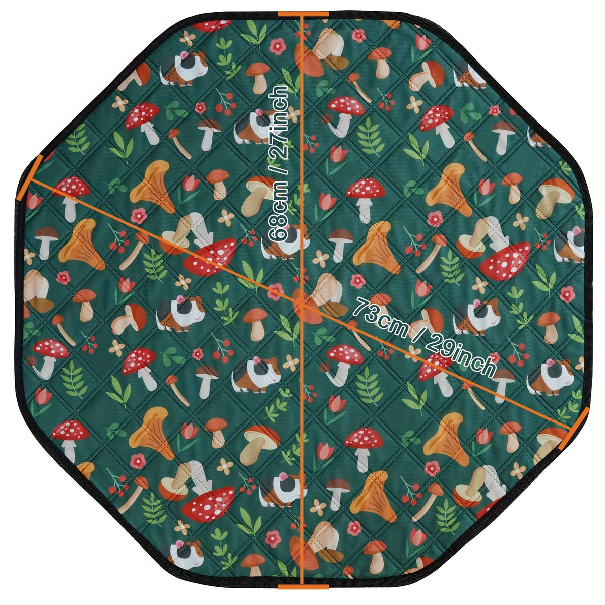 Washable Octagonal Dog Cage Mat