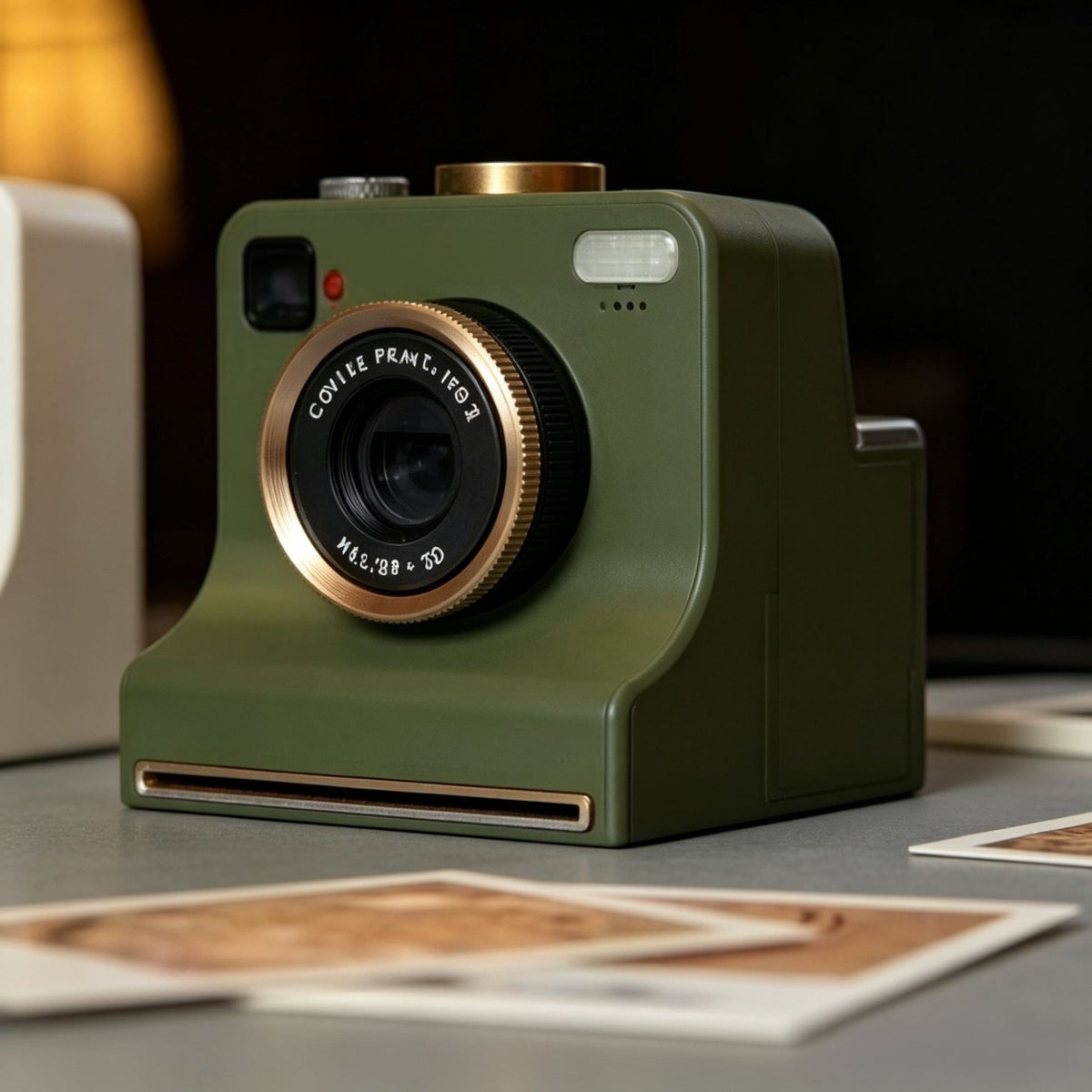 3D Printed Latte Art Camera Vintage Coffee Stencil Tool