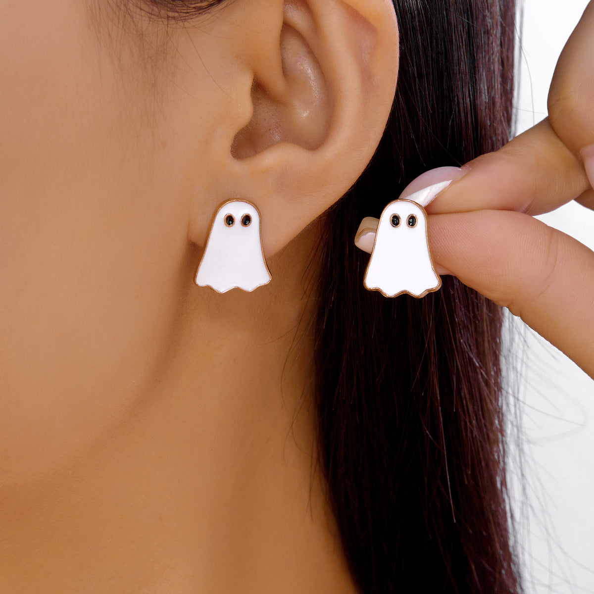 Necklace Earrings Set All-match Ghost Halloween Jewelry