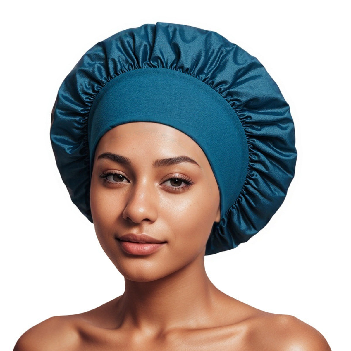 Satin Wide Brim Shower and Sleep Cap