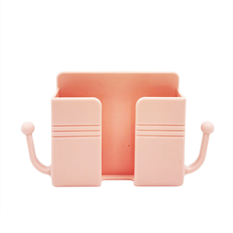 Wall-mounted adhesive no-drill phone holder