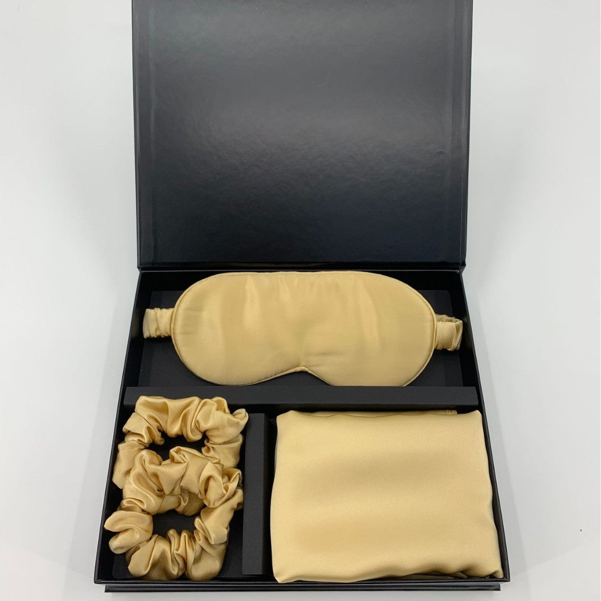 Silk pillowcase, eye mask, hair band