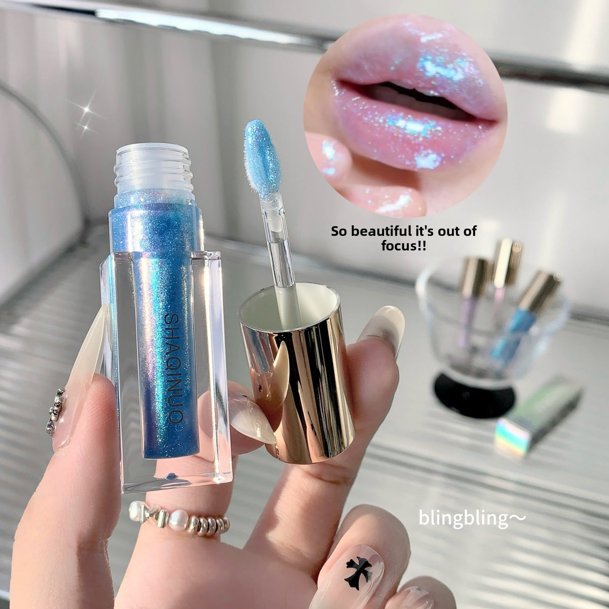 Waterlight Doodle Glass Lip Clear Shiny Live Lip Glaze