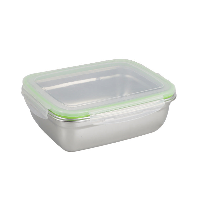 304 Stainless Steel Stackable Food Storage Container with Lid