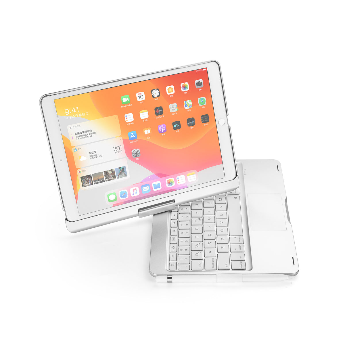 10.2-inch tablet case Bluetooth keyboard