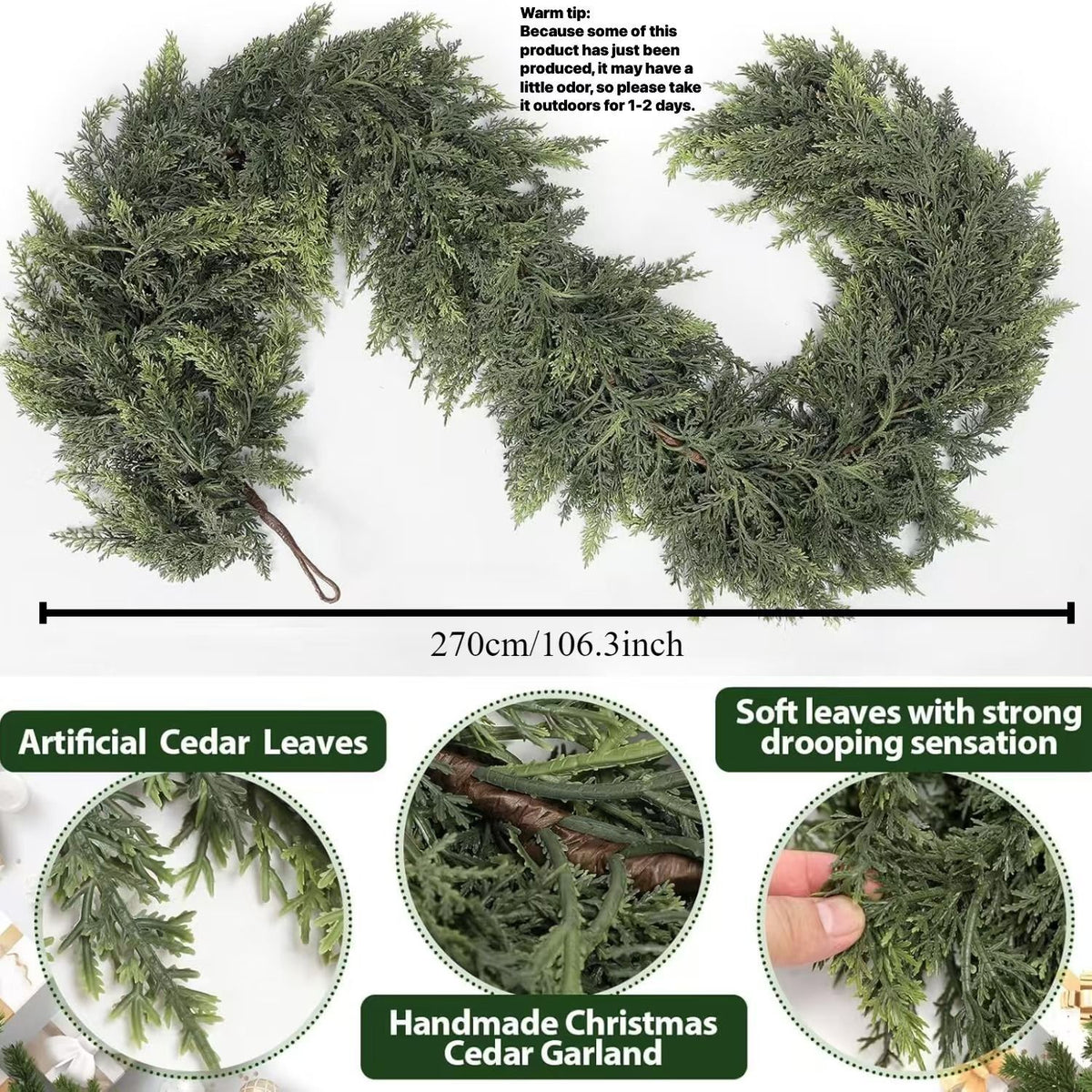 Dense Christmas Vine Garland