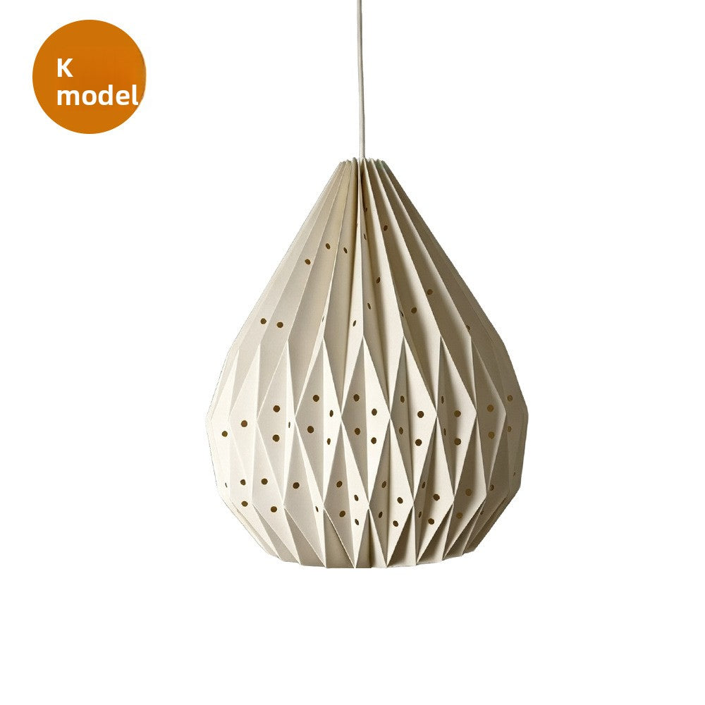 Foldable Paper Pendant Lamp Shade Creative Home Lighting