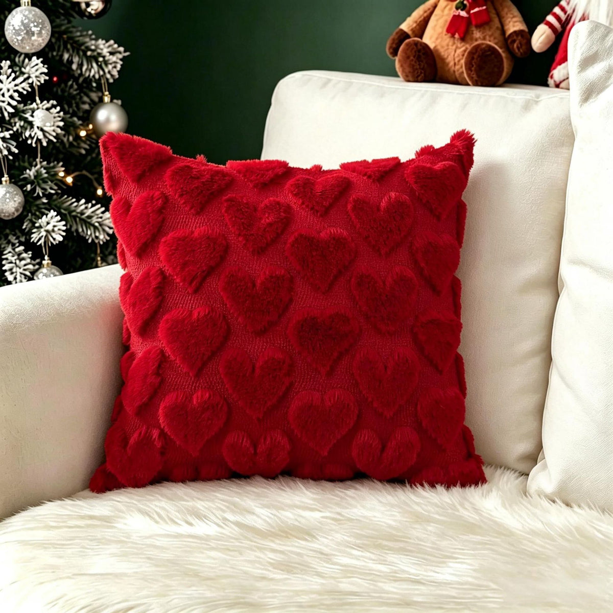 Christmas Themed Decorative Pillow Cover