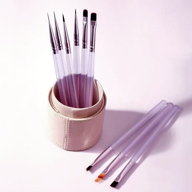 Professional Nail Art Brush Set for Detailing Gradient and French Manicure