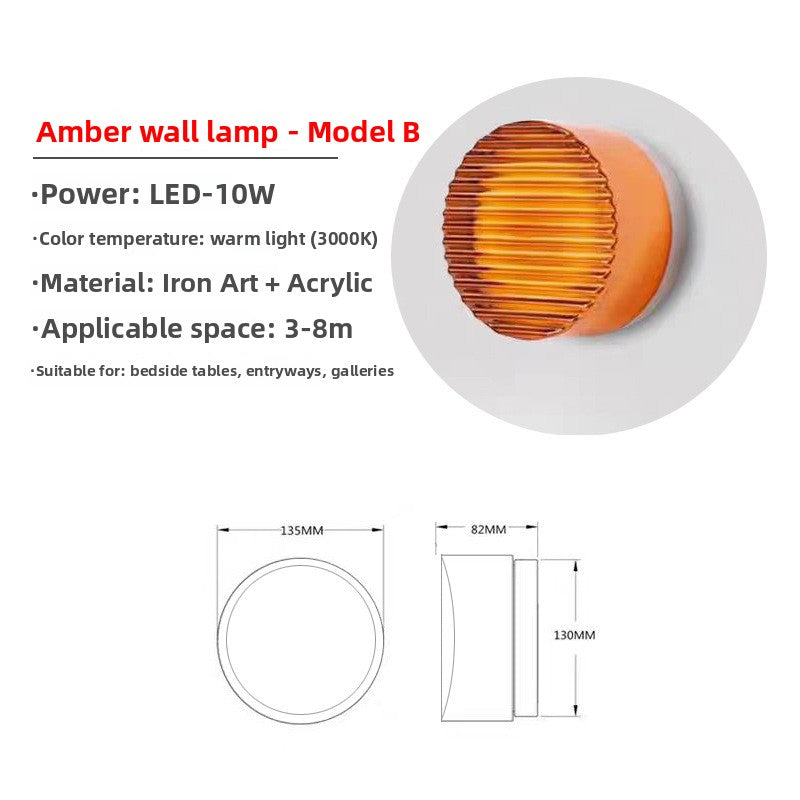 Modern minimalist LED wall lamp