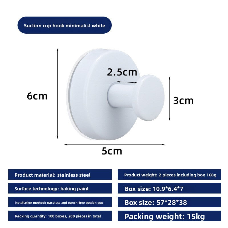 No-drill suction cup hooks for home bathrooms