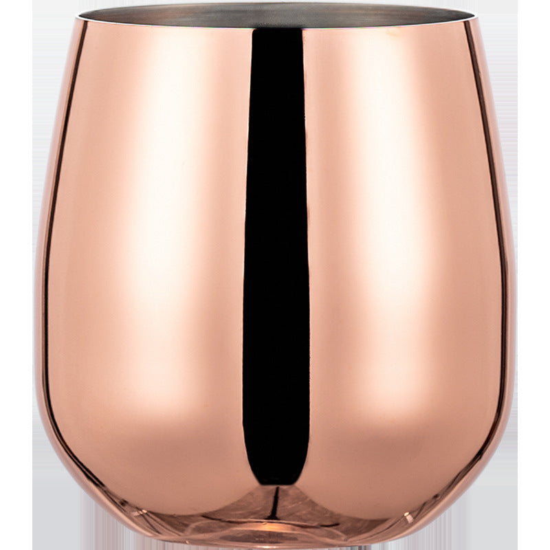 Stainless Steel Egg-Shaped Cup