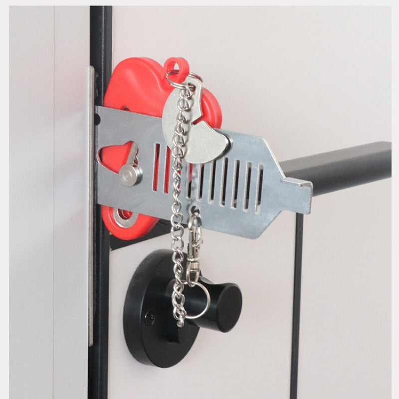 Portable door latch lock