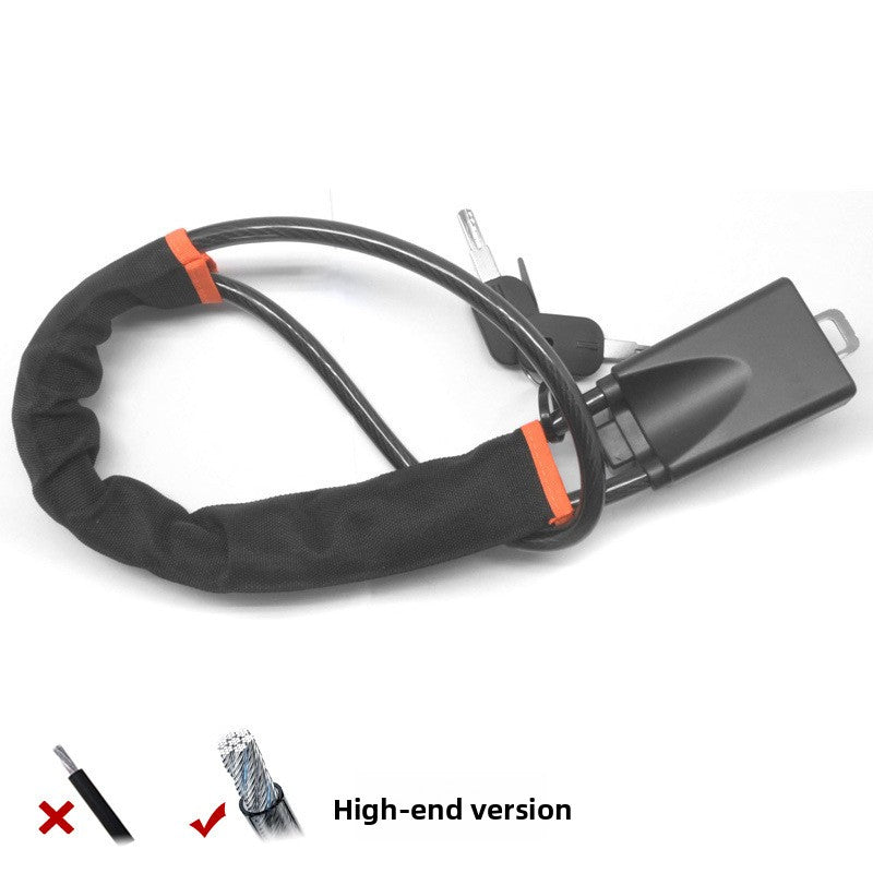 Retractable Steel Cable Car Steering Wheel Lock