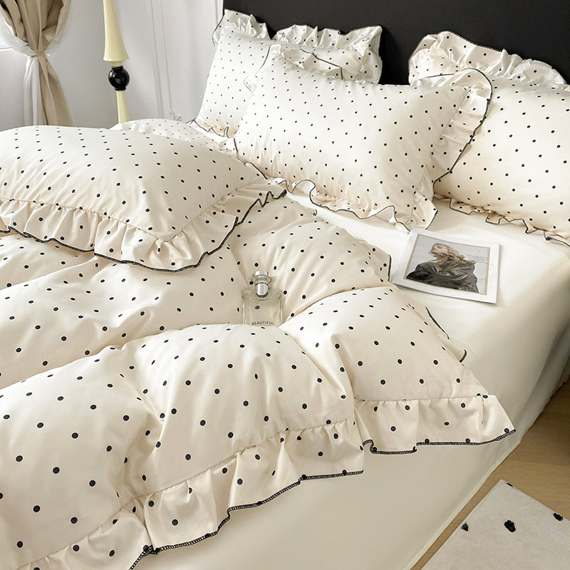 Ice Silk Bed Sheet Set