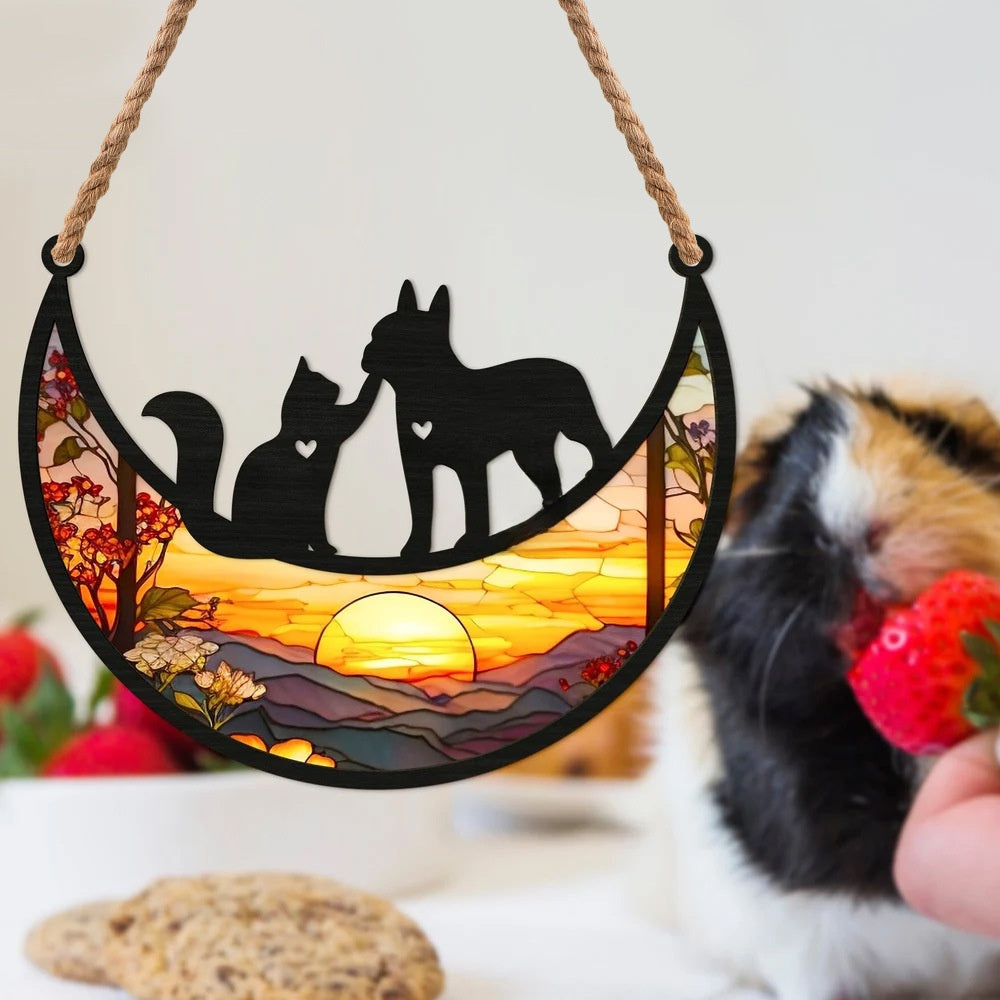 Dog Cat Window Hanging Ornament Personalized Gift