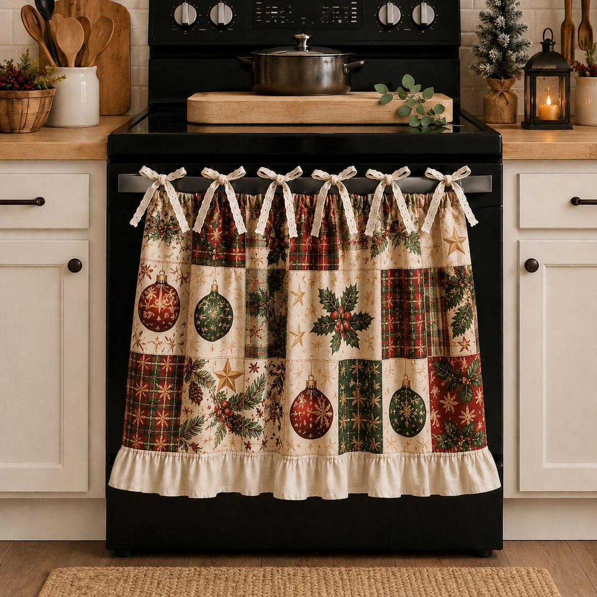 Kitchen Skirt Curtain for Oven and Appliances