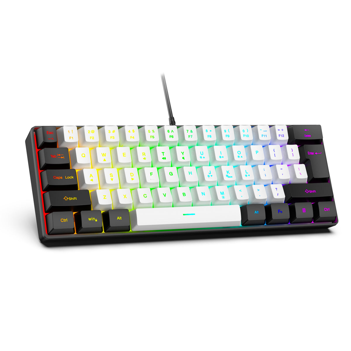 61 Key RGB Wired Keyboard and Mouse Combo