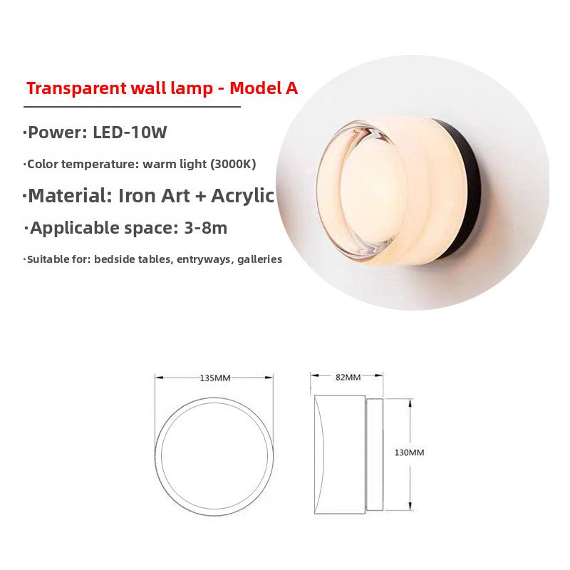 Modern minimalist LED wall lamp