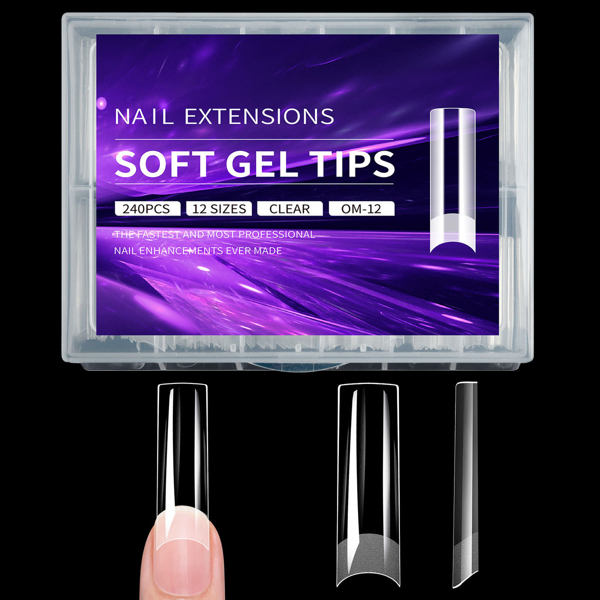 Semi-Frosted Artificial Nail Tips