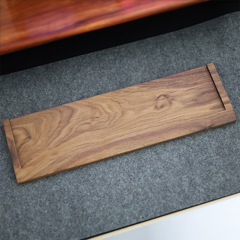 Walnut Wood Keyboard and Touchpad Stand with Wrist Rest