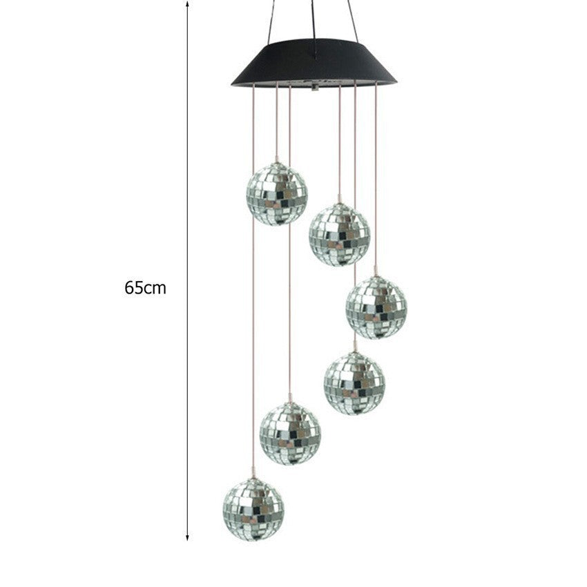 Solar butterfly wind chime lamp