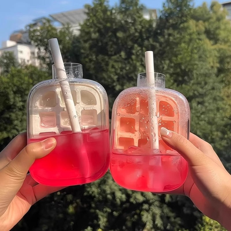 Curling Press-Type Silicone Ice Cube Mold Water Kettle