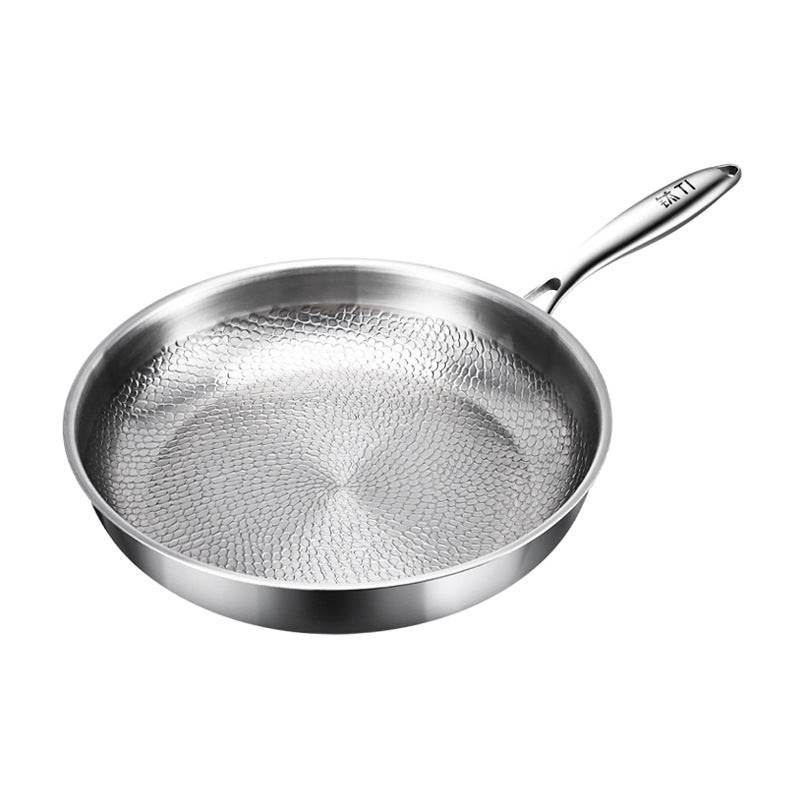 Pure Titanium Non-Stick Frying Pan with Hammer Pattern
