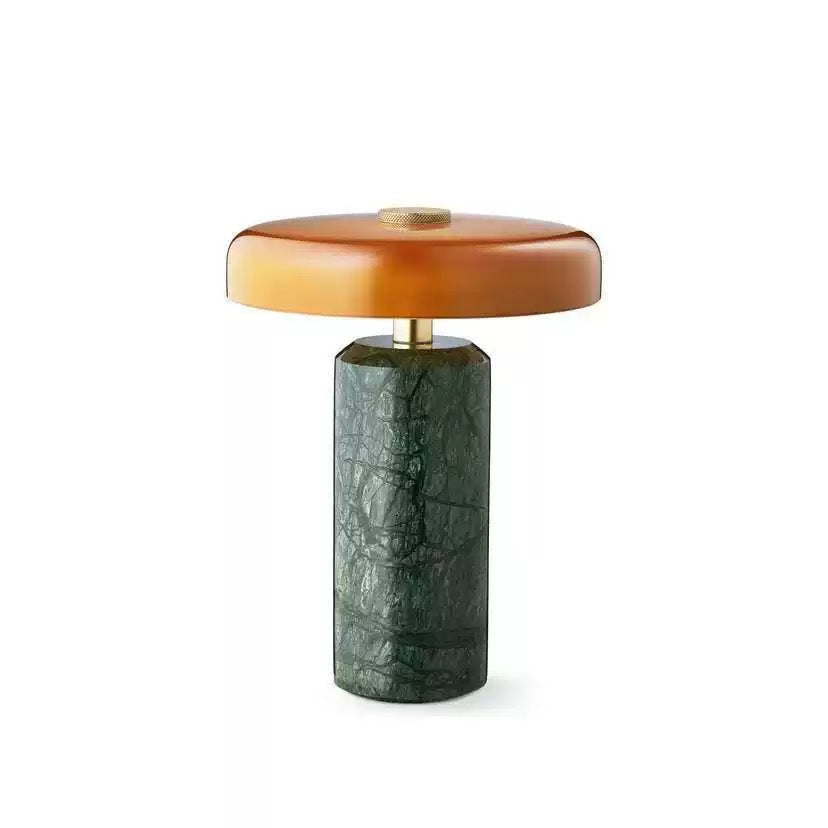 Portable Rechargeable Marble Table Lamp with Touch Control
