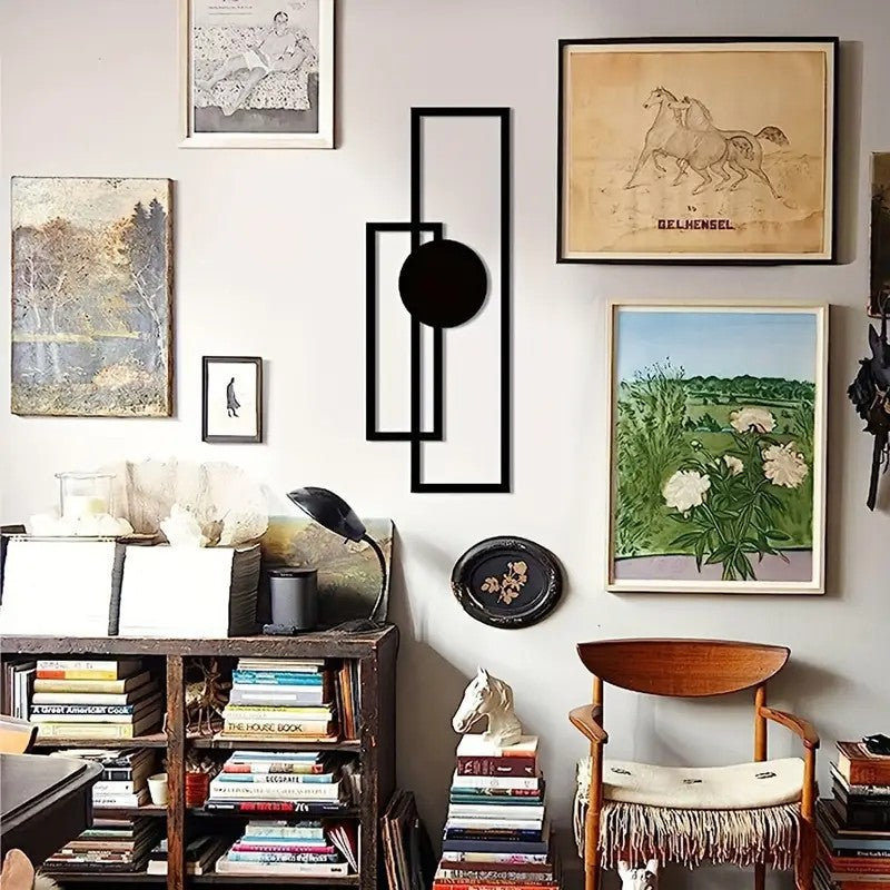 Modern Geometric Metal Wall Art