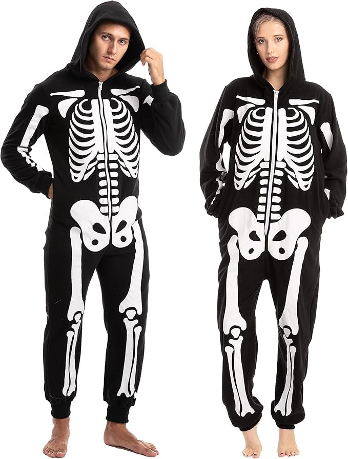 Men's Glow In The Dark Skeleton Cosplay Costume