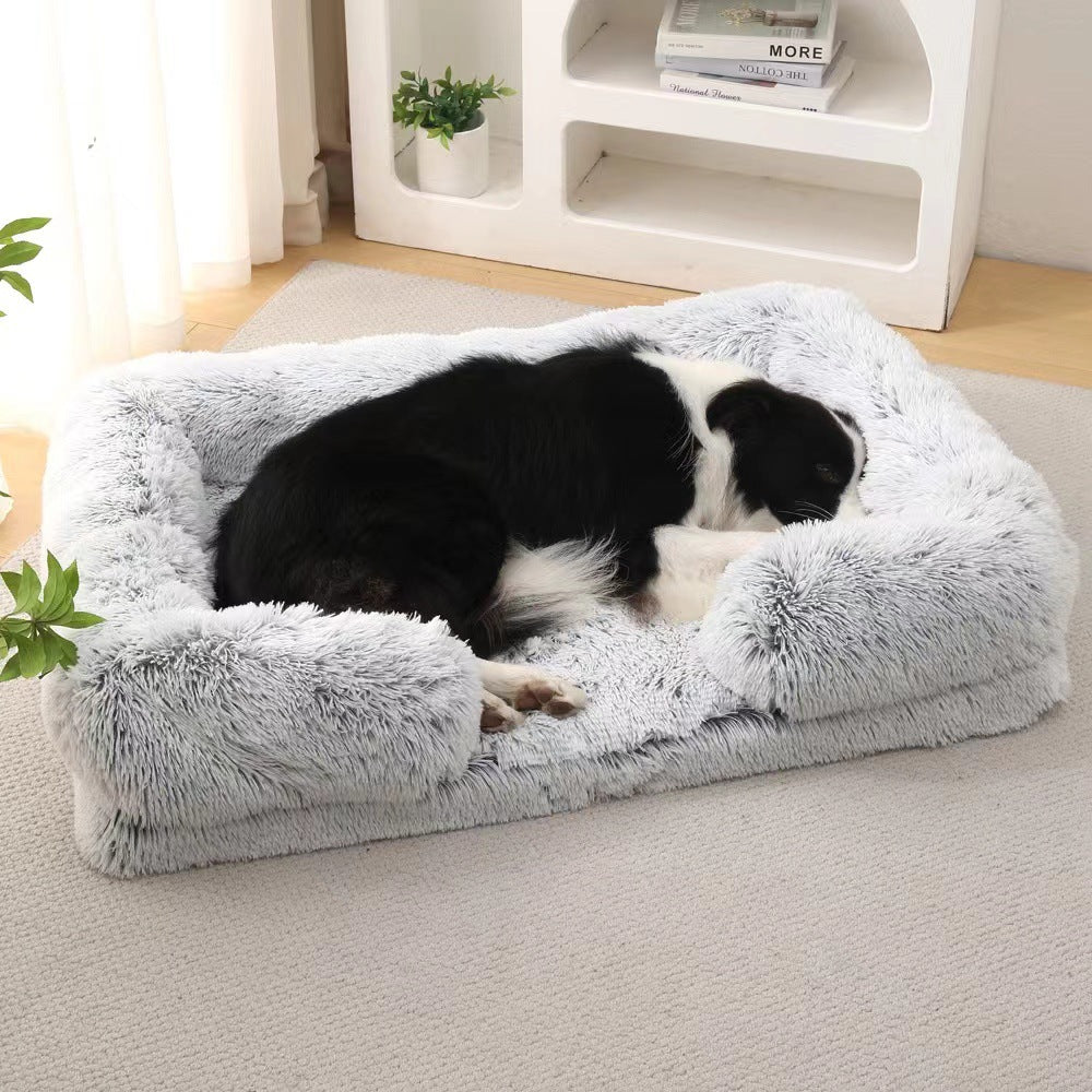Plush Round Cat Bed