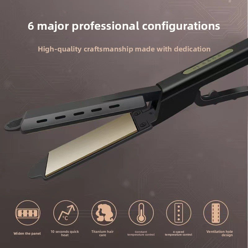Adjustable Temperature Steam Hair Straightener